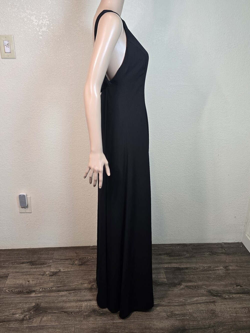 Jill Stuart Black Maxi Gown Dress Size 4 Cutout Back with Bow Detail Formal - Picture 7 of 14